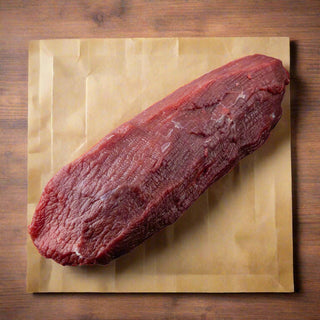 Whole beef eye fillet is a tender, lean cut ideal for various cooking methods, offering a luxurious, flavourful experience.